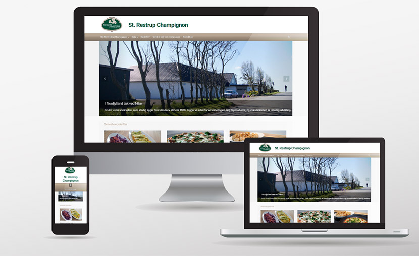 Website til champignonfarm